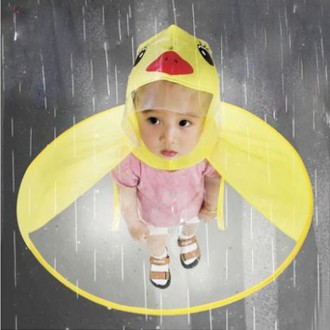 오리우비모자 모자우산 아동우산 어린이우산 우비