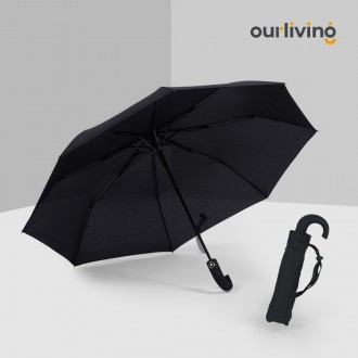 [아워리빙] 젠틀 미니 반자동 튼튼한 3단 우산