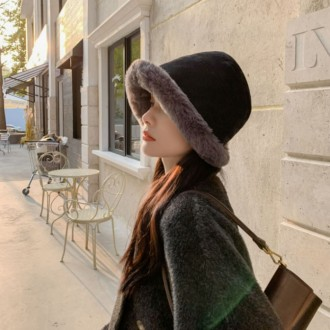 은창]골지 라운드 퍼 벙거지 모자 털모자 보온 가을 겨울 여성 여성 벙거지 모자 히트 선물 단체 사은품