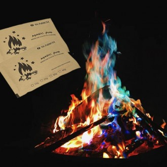 오로라가루 25g 매직파이어 (크래프트) 감성캠핑 캠프파이어 불멍가루 모닥불 레인보우가루