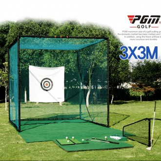 지아이엘 대형 개인 골프연습망 연습장 스윙연습기 골프그물망 스크린 매트 실내 실외