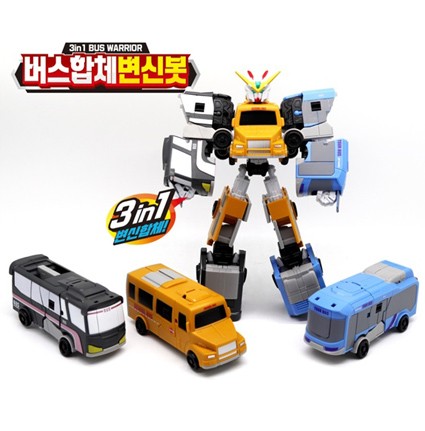 버스합체로봇/변신로봇/어린이날선물사은품/로봇3종