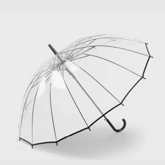 [히트템] 16K 튼튼한 투명 비닐우산 골프 등산 답례품우산 장우산