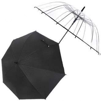 [비닐검정우산/투명우산] 튼튼한 장우산 안전우산 자동우산 골프우산 미술 단체우산 인쇄가능 사은품