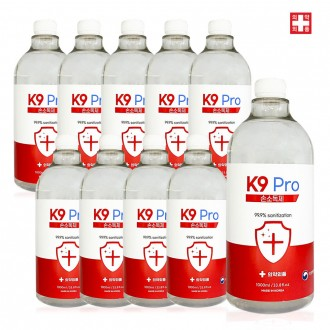 K9 Pro 전용 손소독제 1L 10개 리필용 액상스프레이