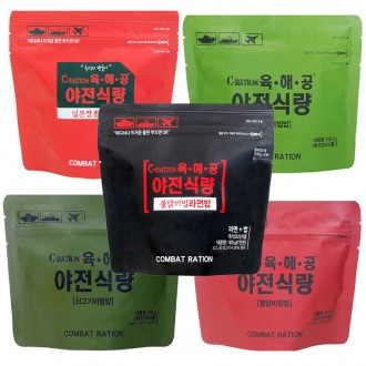 전투식량 육해공 야전식량 즉석비빔밥/라면밥 (5종)/20개 1BOX 무료배송