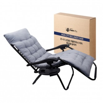 리클라이너 무중력 의자 접이식 1인용 의자 쿠션 세트