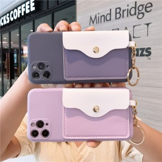 아이폰15케이스 카메라풀커버 지갑 카드수납케이스 귀여운 실리콘 젤리 케이스