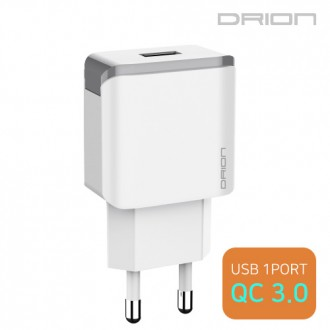 [후니케이스]드리온 가정용충전기 USB1구 QC 3.0(케이블미포함)