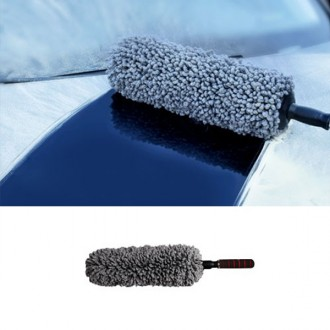 [나인쇼핑] 차량 먼지털이개 원형/차량용품 먼지털이 차량청소용품 세차용품 먼지제거 걸레 청소브러쉬
