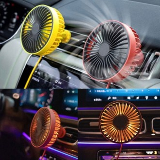 [나인쇼핑] 디월스 차량용 선풍기/차량 써큘레이터 자동차 송풍구형선풍기 LED선풍기 자동차각도조절선풍기