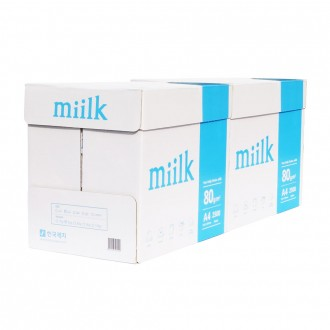 한국제지 밀크복사용지 A4 (80g) 2BOX 5000매