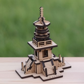 다보탑 건축 건물 프라모델 나무 조립 모형 DIY 만들기