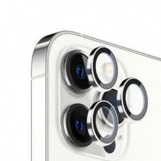 [플랜트] 아이폰15 14 13 프로 맥스 미니 낱개형 메탈 보호 카메라 강화유리 필름