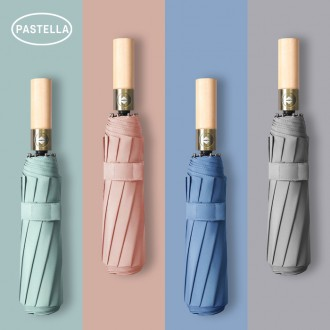 PASTELLA 파스텔우산 10K 3단 자동 원목 우산 PS8