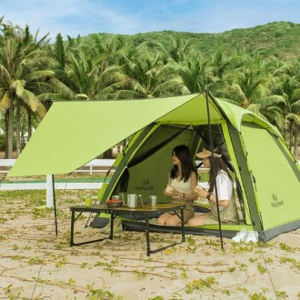 야외 휴대용 접이식 전자동 캠핑 텐트 피크닉 장비 비막이 텐트