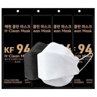 KF94 혜원 클린마스크 화이트 블랙 최근생산 당일발송 1000매