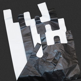 손잡이 봉투 마트 봉투 비닐봉지 3호 80매 중형 흰색 흑색