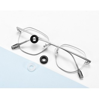 안경 귀받침 귀고무 50개 흘러내림방지 다리팁 실리콘 원형 귀아픔방지 블랙/화이트