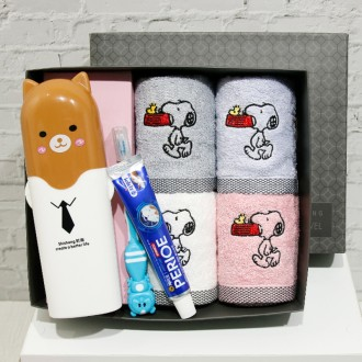 송월 어린이 신학기세트(블럭블랙4+어린이 양치셋트1)+쇼핑백