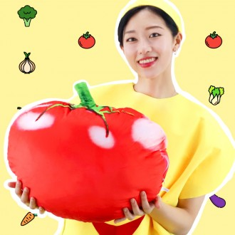 토마토 쿠션 50cm 야채 모양 베개