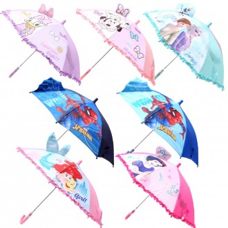 디즈니 홀로그램 47 우산 입체포인트 유아동 어린이 안전살대 장우산