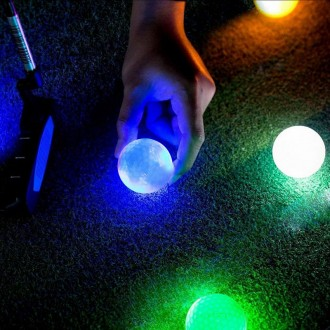 LED 야광 골프공 새벽 야간 라운딩 6p