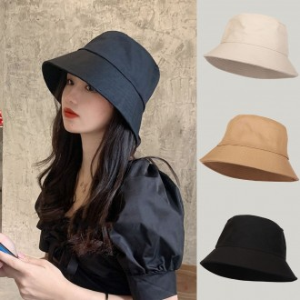 여성 버킷햇 와이어 벙거지모자 대두 모자 봄 여름