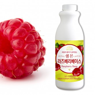 쉘몬 과일 농축액 베이스 라즈베리 1kg/시럽/원액/에이드