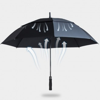 뒤집어지지 않는 이중 방풍우산 골프우산 대형 장우산 고급 우산