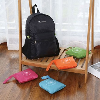 [도매플랜]휴대용 접이식 백팩 여행 간편 파우치 시장 보조 배낭 가방