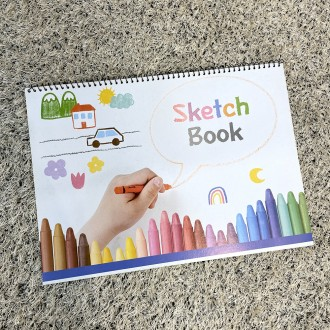 8절 스케치북 18매 130g 어린이집 미술학원 아동