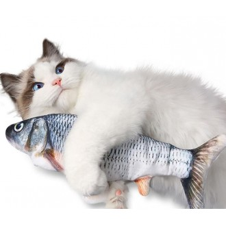고양이 장난감 파닥파닥 움직이는 물고기 인형 전동식 충전식 장난감