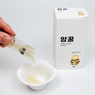 자연벌꿀로 만든 앙꿀 선물 국내산 100% 꿀 스틱 답례품