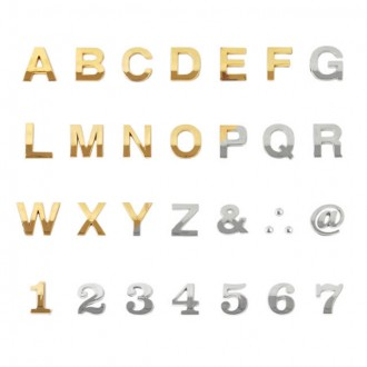 입체글자 알파벳 숫자 영어 골드 은색 금색 이니셜 레터링 도어사인 문자 주문제작
