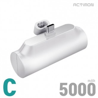 엑티몬 일체형 보조배터리 5000mAh (C-TYPE) (8핀)