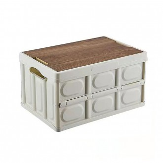 [abc0108]캠핑박스 접이식 수납 폴딩박스 수납박스 (테이블 우드상판 SET)