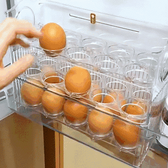 [POIPOI] 계란트레이 3단 30구 오토폴딩 냉장고 달걀 보관함 정리함 계란용기 통 에그트레이