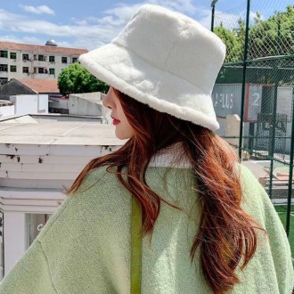 여성 겨울 모자 토끼털 버킷햇 벙거지 밍크 앙고라 남자 캠핑