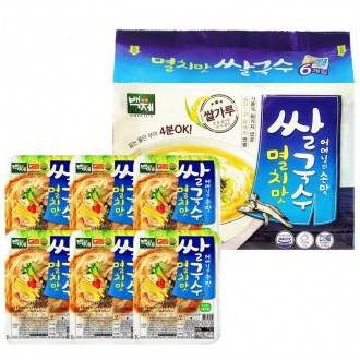 백제 쌀국수 멸치맛 멀티팩 6p / 선물세트 / 판촉물 / 쌀국수