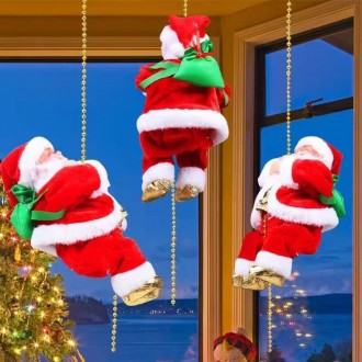 특가 한정수량 / 줄타는 산타 인형 / 크리스마스 성탄절 교회 달란트 멜로디 장식 단체 선물