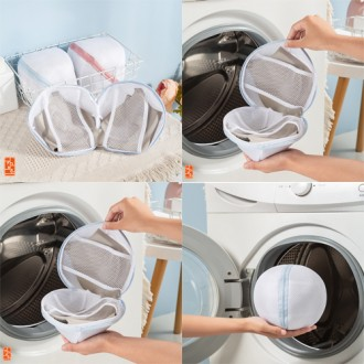 3중매쉬 깨끗한 세탁 옷감보호 브래지어 속옷 세탁망 핑크 블루