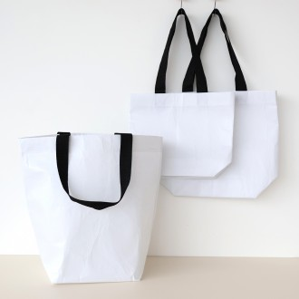 R-PET 리유저블백 인쇄 가능 주문제작 휴대용 장바구니 쇼핑백 소형 중형 대형 가방