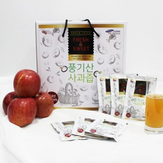 영주 사과 풍기산 맛있는 정직한 사과즙 100포 선물세트 설 추석 명절