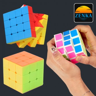젠카 3x3 2x2 333 222 44 55 파스텔 큐브 퍼즐