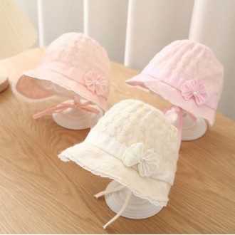 [트랜드샵]TS6326 아기 유아 NEW 봄 가을 레이스 아기 모자 버킷햇