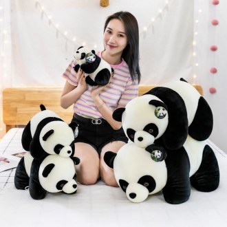 푸바오인형 에 STOCK 소프트 귀여운 카와이 동물 팬더 peluche 봉제 팬더 박제 봉