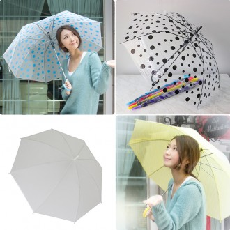 [투명땡땡이우산/땡땡이우산/파스텔우산/화이트우산] 튼튼한 장우산 안전우산 자동우산 골프우산 단체우산