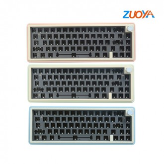 ZUOYA LMK67 무선 알루미늄 기계식 키보드 키트 3000mAh 배터리