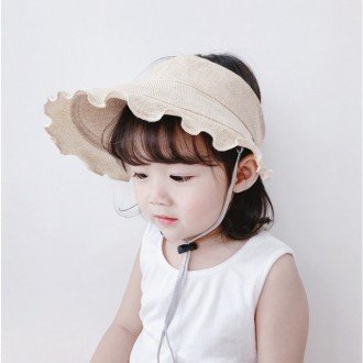 여름 아동 유아 프릴 돌돌이 썬캡 모자